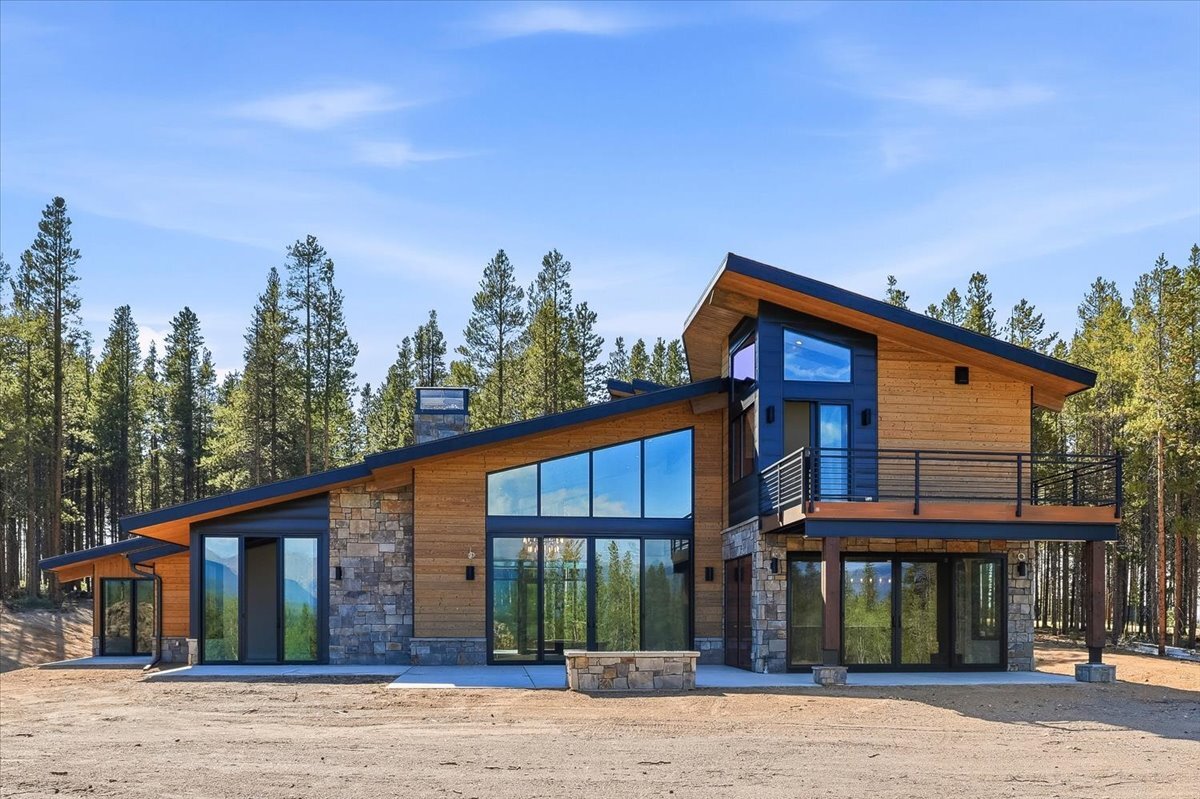 Fraser custom home - rear exterior view