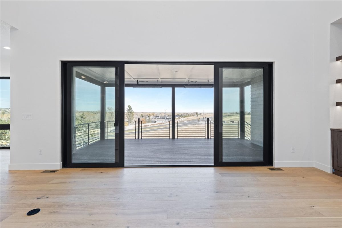 view of deck from great room