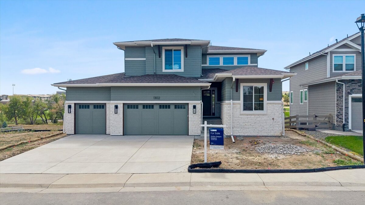 exterior shot of a two-story Sheffield home in Superior, CO