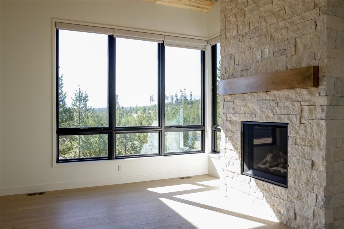 fireplace in primary suite