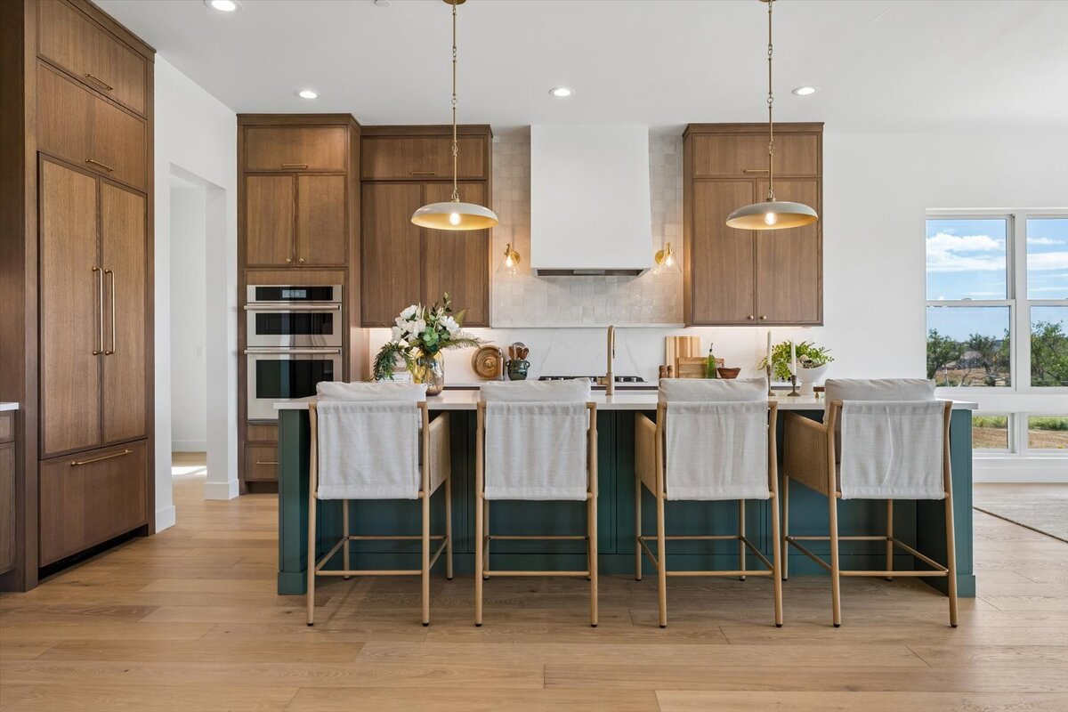Sheffield Plan 3481-large kitchen island with pendant lighting