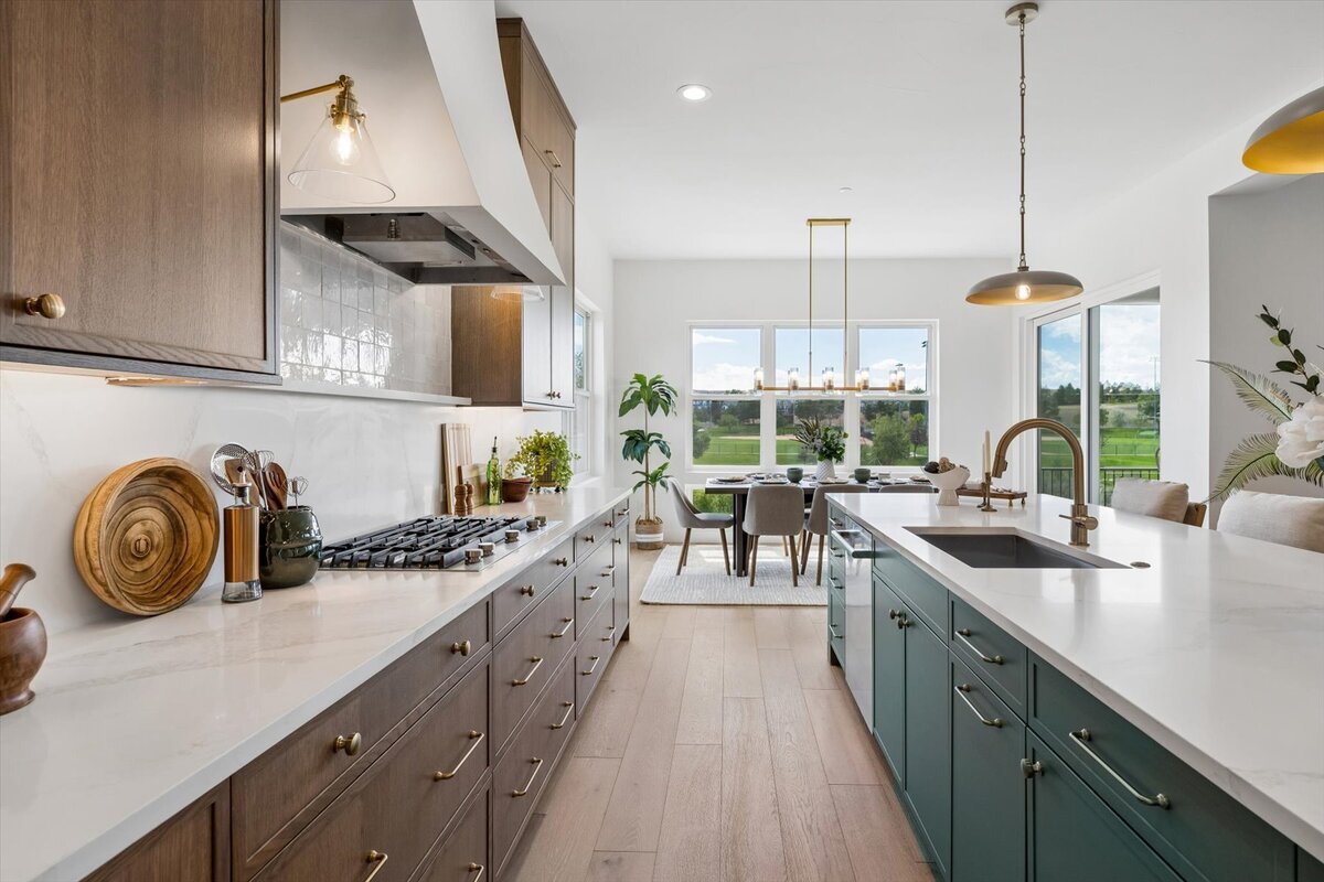 Sheffield Plan 3481-kitchen prep area looking toward dining area