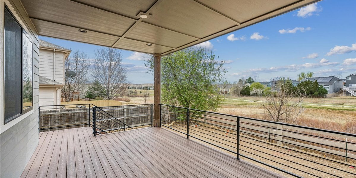 back deck with views