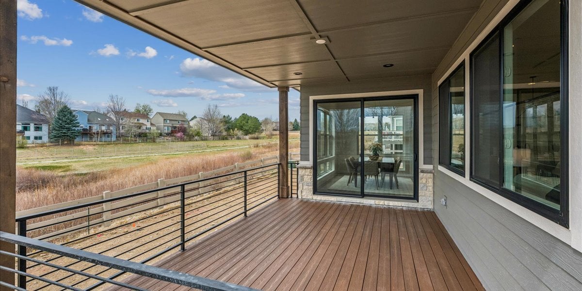 deck off of dining area