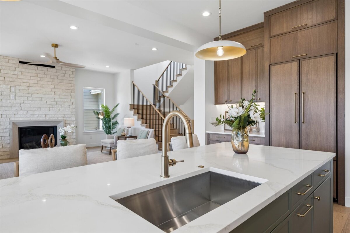 Sheffield Plan 3481-kitchen sink in island