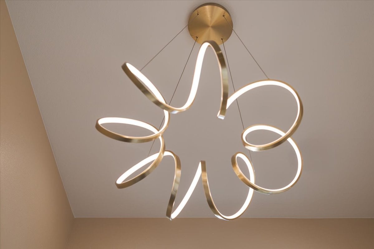 modern, stylish overhead light fixture