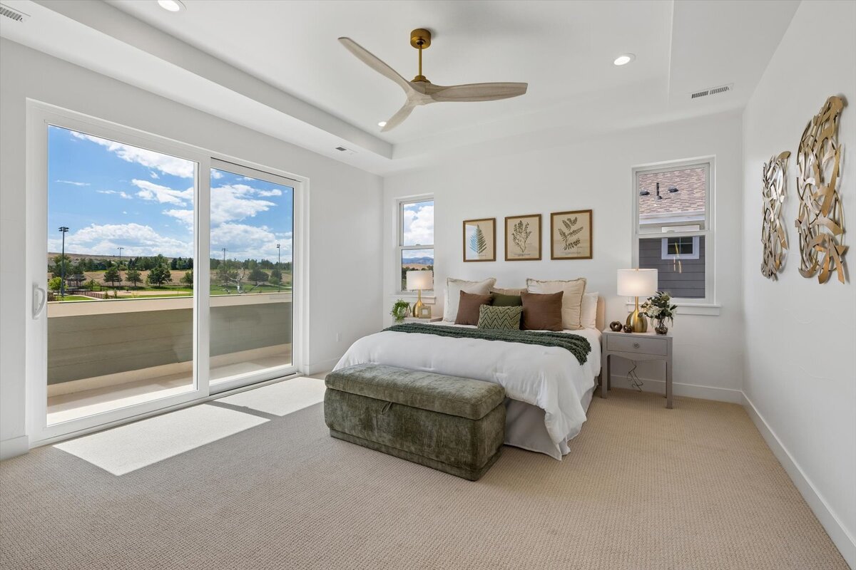 Sheffield Plan 3481-primary bedroom with deck access
