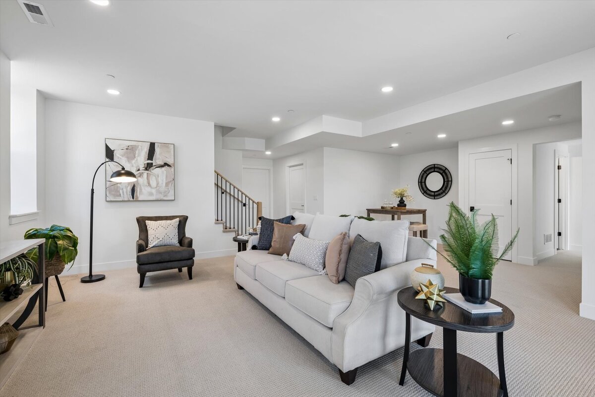 Sheffield Plan 3481-basement rec room view from walk-out door