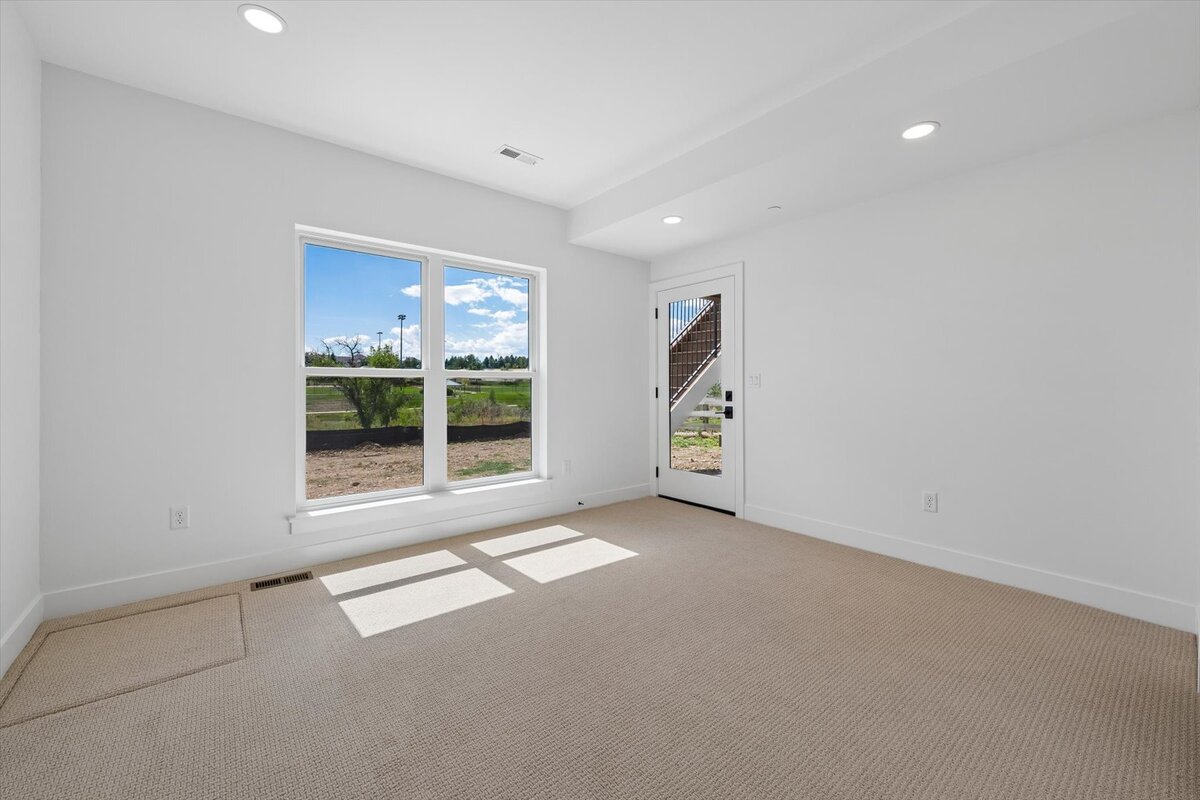 Sheffield Plan 3481-basement bedroom with walk-out access