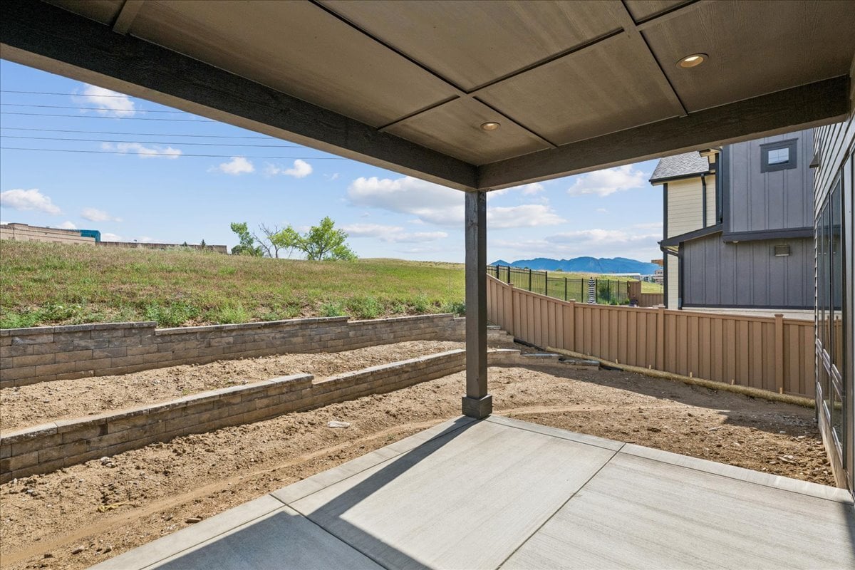 lower-level walk-out covered patio