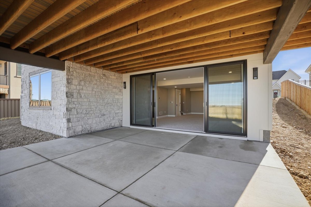 Plan #3964 - basement walk-out slider from rec room