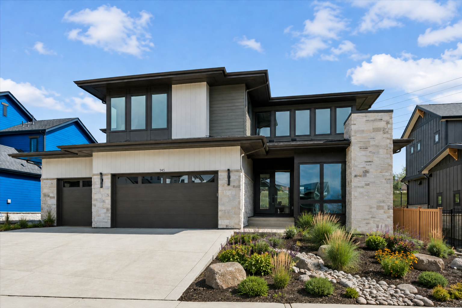exterior of a modern home in Superior, Colorado