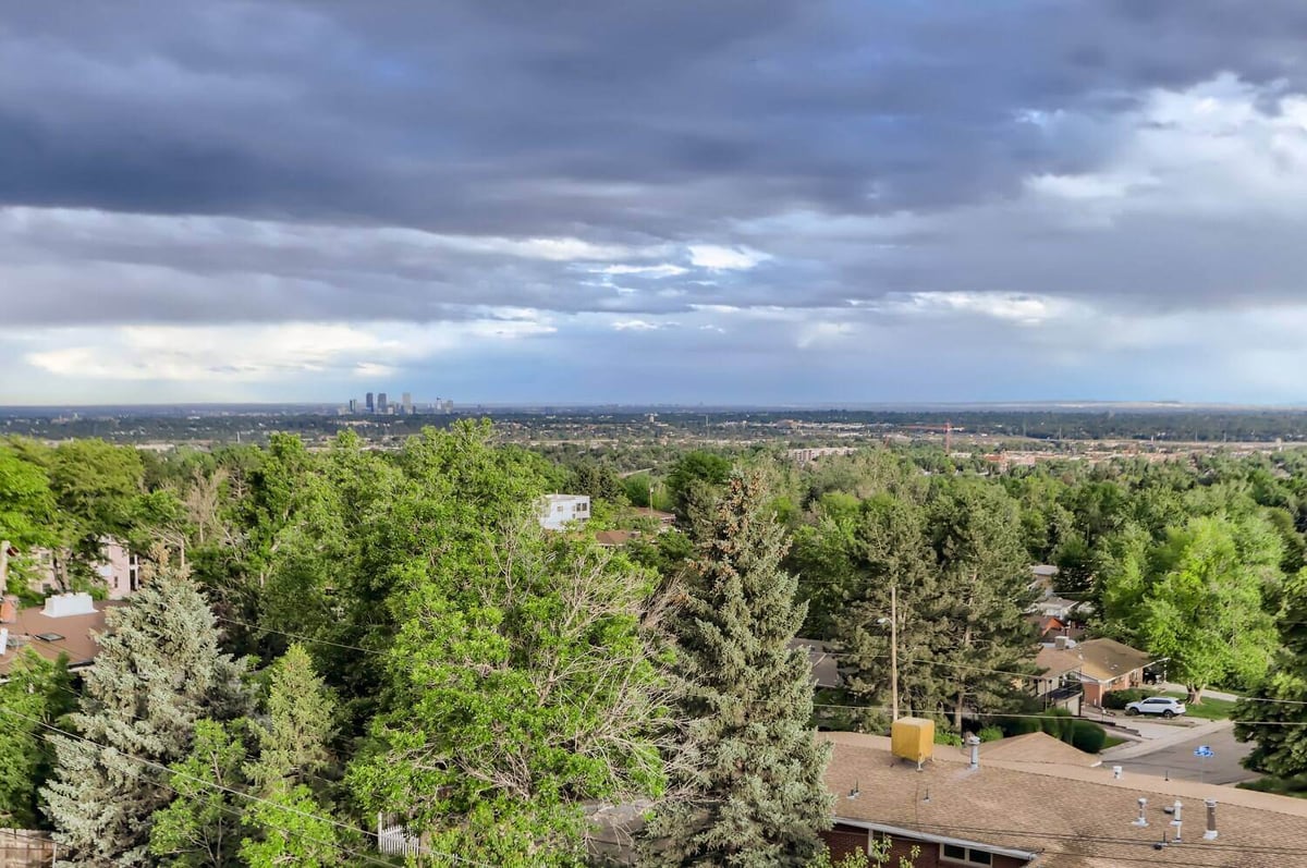 Expansive view of Arvada, CO from a custom home by Sheffield Homes