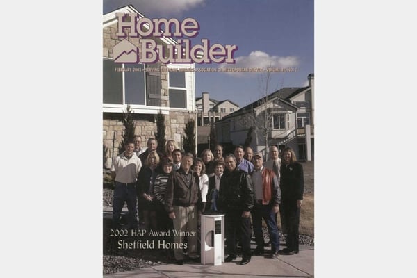 home builder of the year award winner sheffield homes team