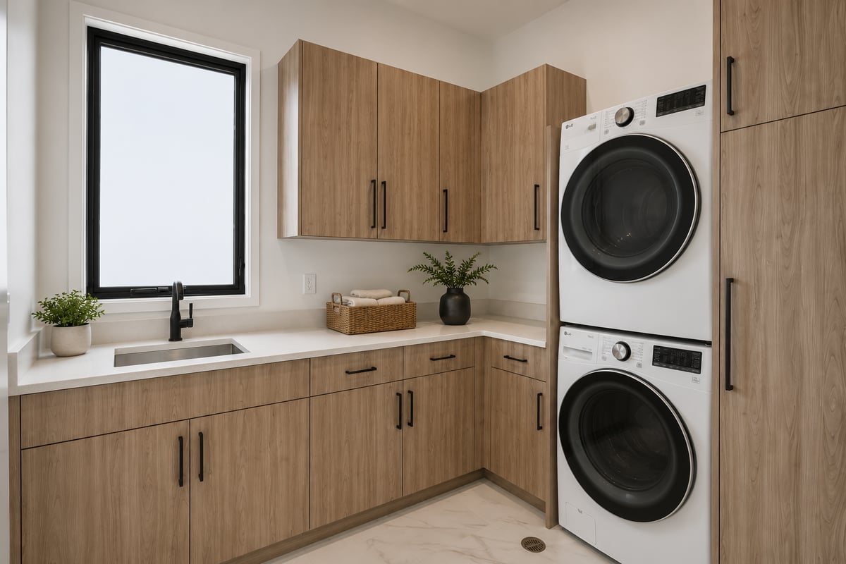 laundry room with primary suite access