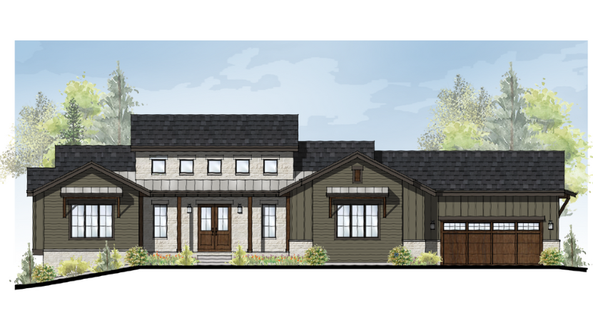 Fox Hill Lot 35 rendering by Sheffield Homes