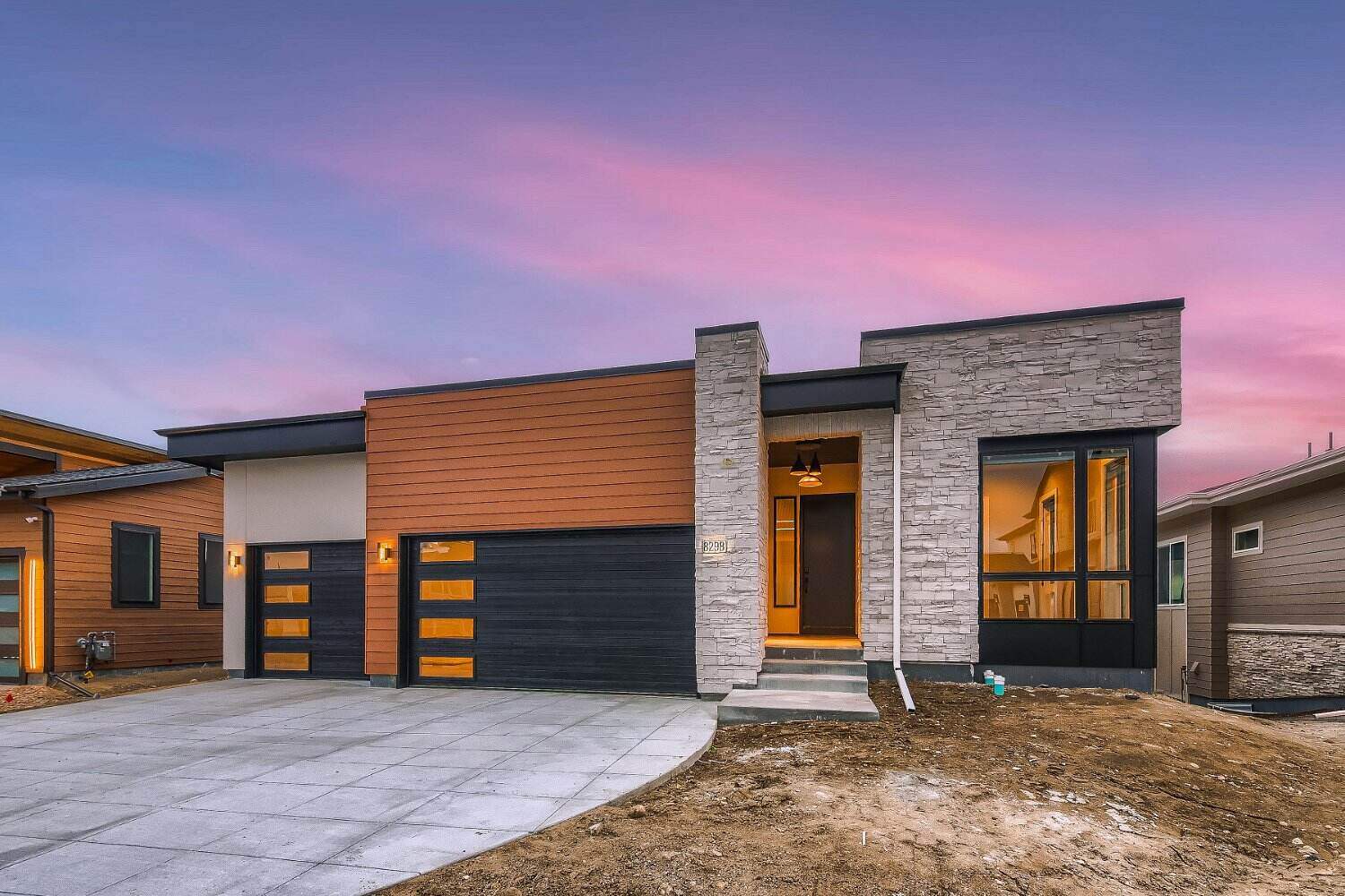 Front exterior of a custom home in Arvada, CO by Sheffield Homes